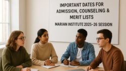 Important Dates for Admission, Counseling & Merit Lists – Marian Institute 2025-26 Session